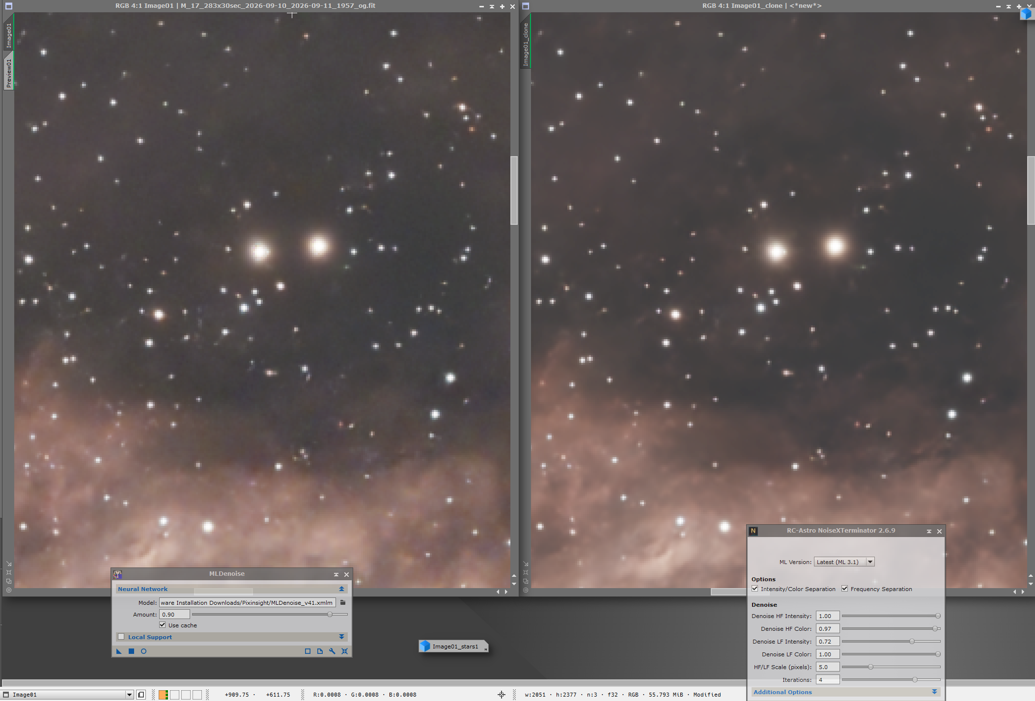 MLDenoise vs NoiseX Chrominance Both with stars on.png