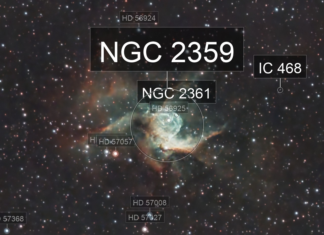 NGC 2359 (Thor's Helmet Nebula) -- Multiband -- Nikon D5300