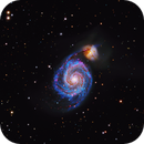 The Whirpool Galaxy and the Northwest plume, M51, LRGBHaS2O3, Antonio Parisi