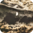 Lunar Glow: A Celestial Whisper Through the Clouds, Reinhold Lamb
