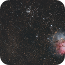 Messier 20, The Trifid Nebula & M21, an open star Cluster, doug0013