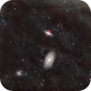 M81 and M82 in RGB blended with narrowband subtracted continuum (~53 hours), Jamie Smith