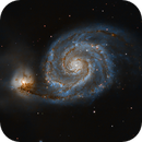 Messier-51 -The Whirpool galaxy- in Canes Venatici, Alberto Lopez