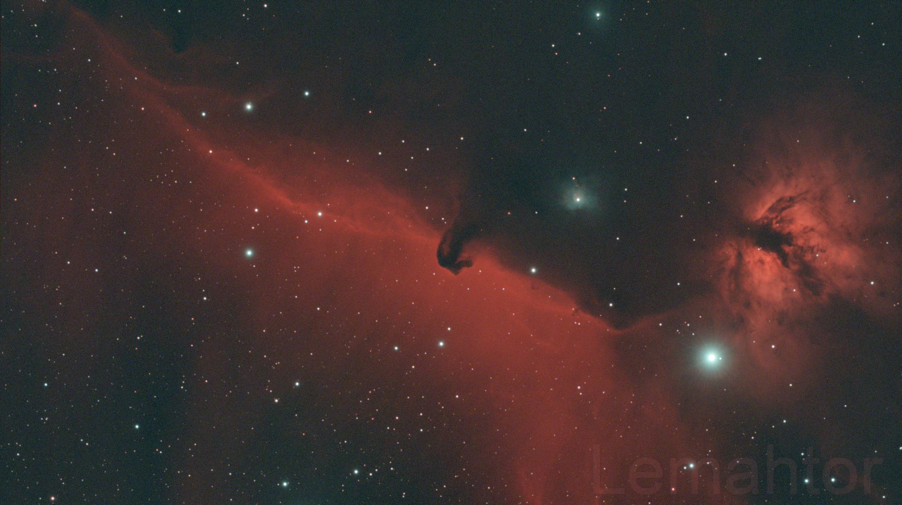 IC0434 Horsehead nebula_RGB_CC_S2 SW-72mm, ZWO ASI585MC-P, Reducer 0.85x 2026-09-14