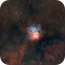 Messier 20, NGC 6514. The Trifid Nebula-finally a clear, smoke free, albeit shortest night of the year, imaging session!, Mark C. Helton