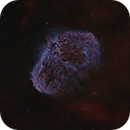 The Crescent nebula - NGC6888 in OSC Dual Narrowband (Cropped version), Gael Gibert