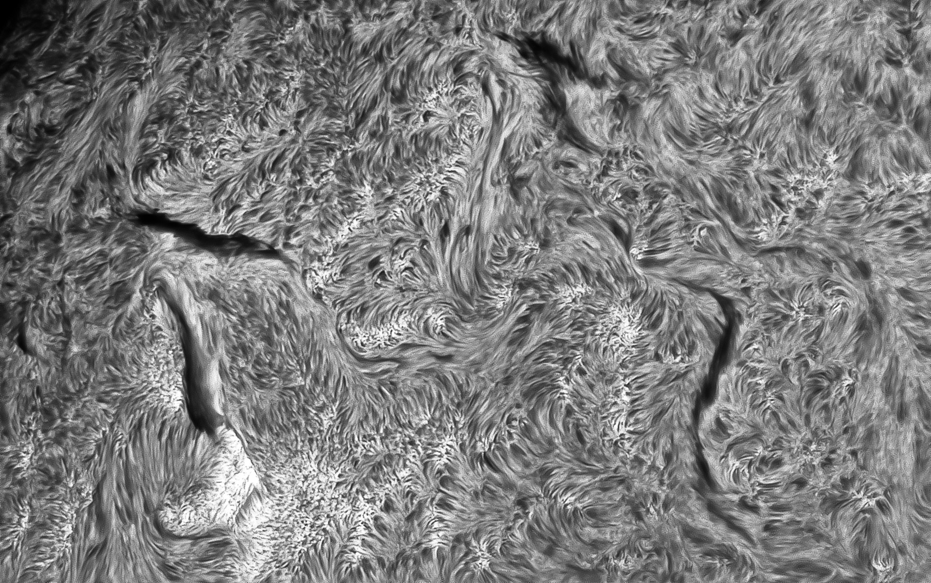 2024 06 11 09H 03' 40" CET SUN H-ALPHA CHROMOSPHERE - TEC140 SO - ZWO 174MM