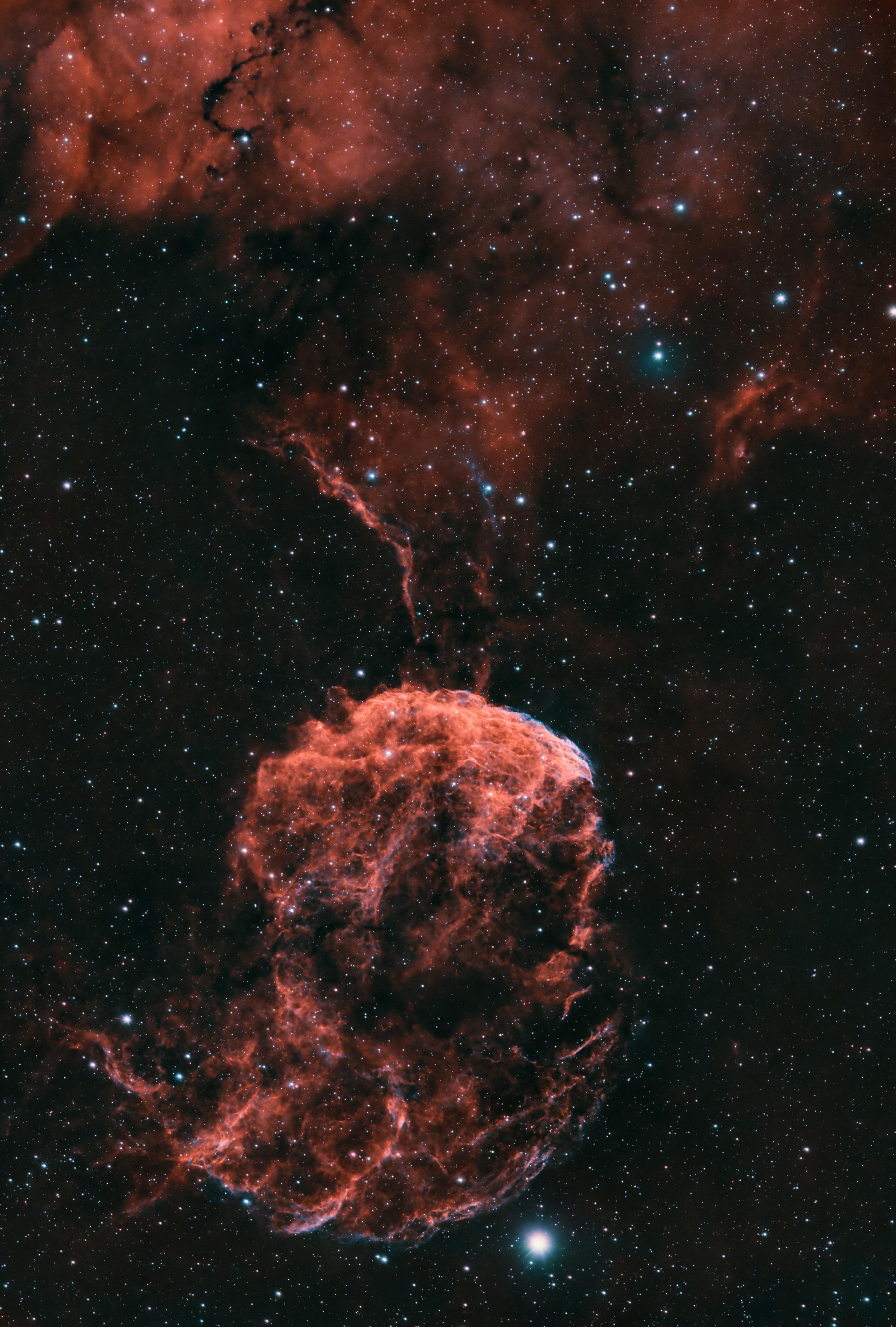 Jellyfish Nebula - HOO, enso-astro