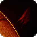solar prominence in h-alpha taken 29062025, nonsens2