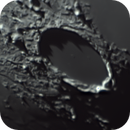 Plato Crater on the surface of the Moon, Anders Quist Hermann