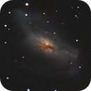 39.5 minutes on NGC 2146 - The Dusty Hand Galaxy, Gabriel Wiklund