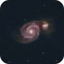 M51 Whirlpool Galaxy in HaLRGB, DrNigel