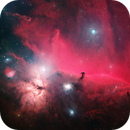 Horsehead and Flame Nebulas in a wider format (RGB + SHO), Jamie Smith