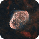 NGC 6888 Crescent Nebula, 12-July-2024, Ron Lundgren