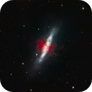 M82 the Cigar Galaxy in H-alpha, Roger Ménard