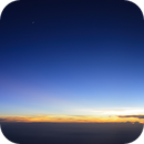 Sunset and Moon over the clouds, DeepSkyFX