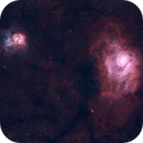 M20, the Trifid Nebula, and M8, the Lagoon Nebula, Catherine Ryan Hyde