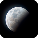 Lunar eclipse long before totality, Catherine Ryan Hyde