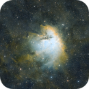 PacMan Nebula (NGC 281) SHO with RGB stars, Jamie Smith