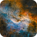 Simeis 57 (DWB 111/ DWB 119)  - The Propeller Nebula in HSO with RGB stars, Almos Balasi