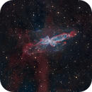 NGC 6302 - The Butterfly Planetary Nebula in LRGBHaOIII with faint outer nebulosity, gmadkat