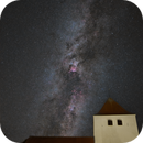 Thyregod Church under the Milky Way (Thyregod Church under the Milky Way and Andromeda Galaxy), Anders Quist Hermann