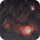 Lagoon and Trifid Nebula, MirachsGhost