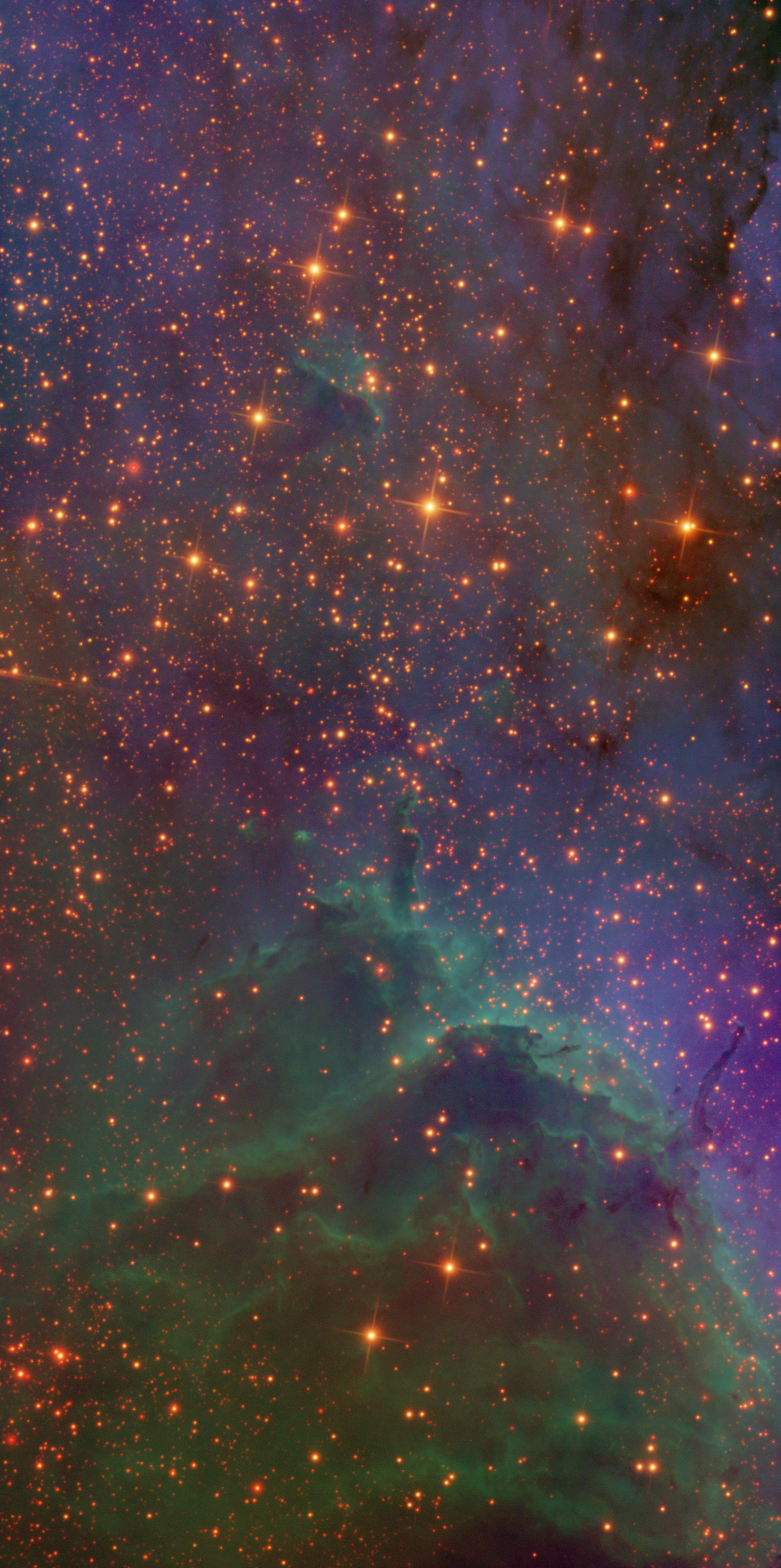 IC 5070 in Near-Infrared 2/3-Panel Mosaic