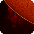 huge solar prominence in h-alpha taken 05072025, nonsens2