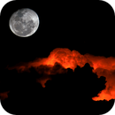 A Flash of LIGHTNING Lights Up Clouds As The MOON Rises, Richard Posener