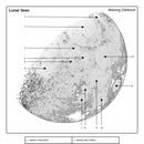 Lunar Map - Lunar Seas (Waxing Gibbous), Steven Fanutti