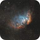 Tulip Nebula in SHO (Sh2-101) - Mouse over for starless version, DoubleStarPhotography