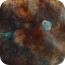 NGC 6888 The Crescent Nebula & Soap Bubble, MartinBaker@1848