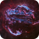 Cygnus Loop SNR G74.0-8.5: Ha+Oiii+RGB, Bray Falls