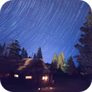 Star Trails over Hayden Cabin, Bozo