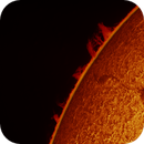 solar prominence in h-alpha taken 02072025, nonsens2